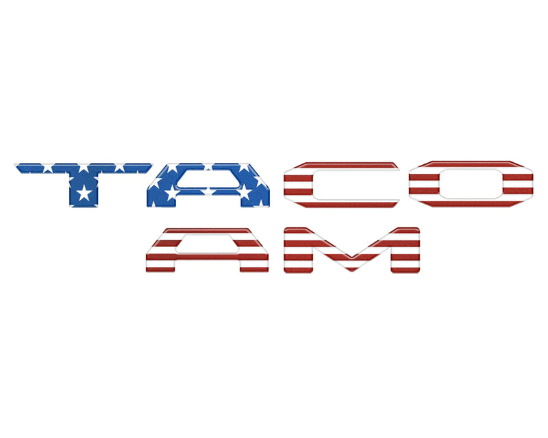 Tufskinz Bed Rail Letter Overlays for Toyota Tacoma (2024-2025)