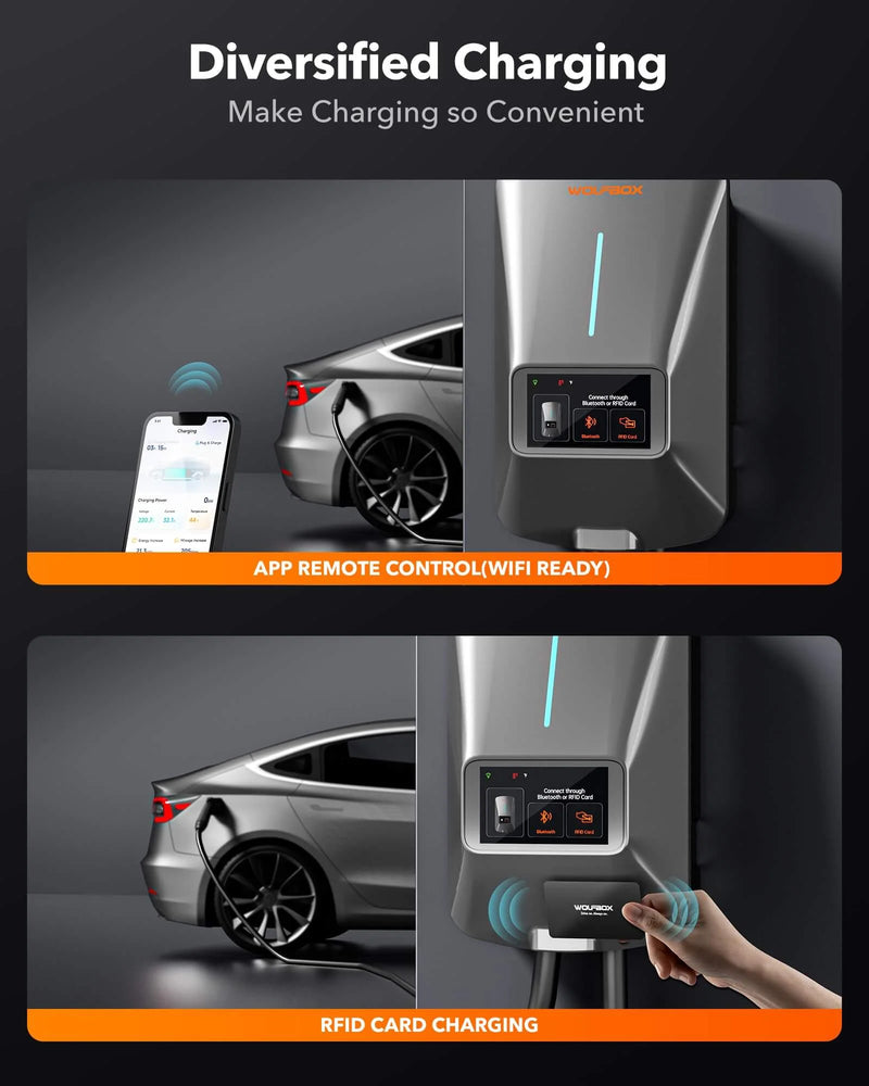 Wolfbox Level 2 EV Charger with WiFi and Bluetooth