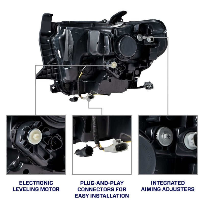 2014-2021 Toyota Tundra LED Projector Headlights (pair) - Aspire Auto Accessories