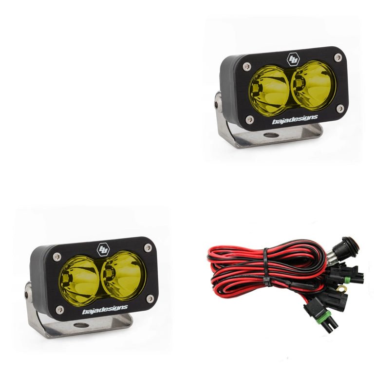 Baja Designs S2 Sport Black LED Auxiliary Light Pod Pair - Aspire Auto Accessories