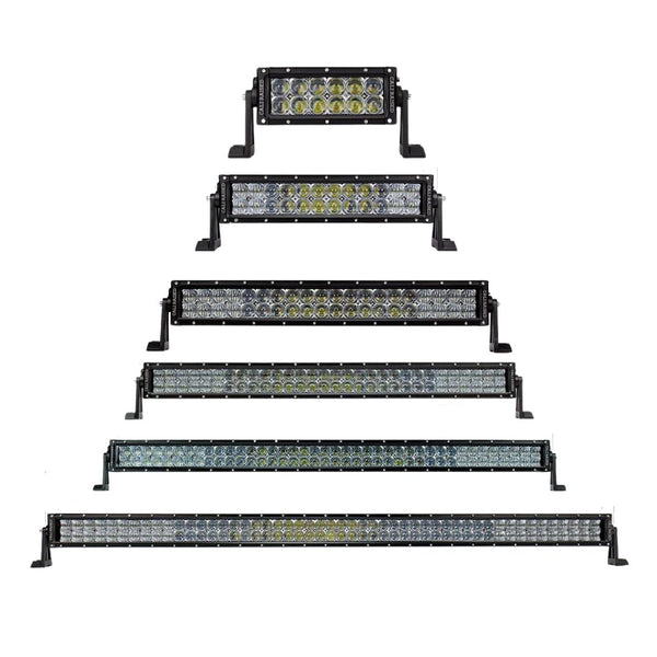 Cali Raised Dual Row White LED Light Bars (All Sizes) - Aspire Auto Accessories