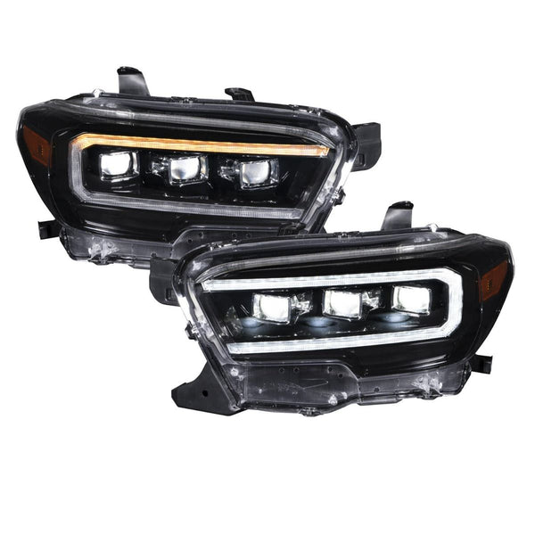 Form Lighting Sequential LED Projector Headlights; Black Housing; Clear Lens - Aspire Auto Accessories