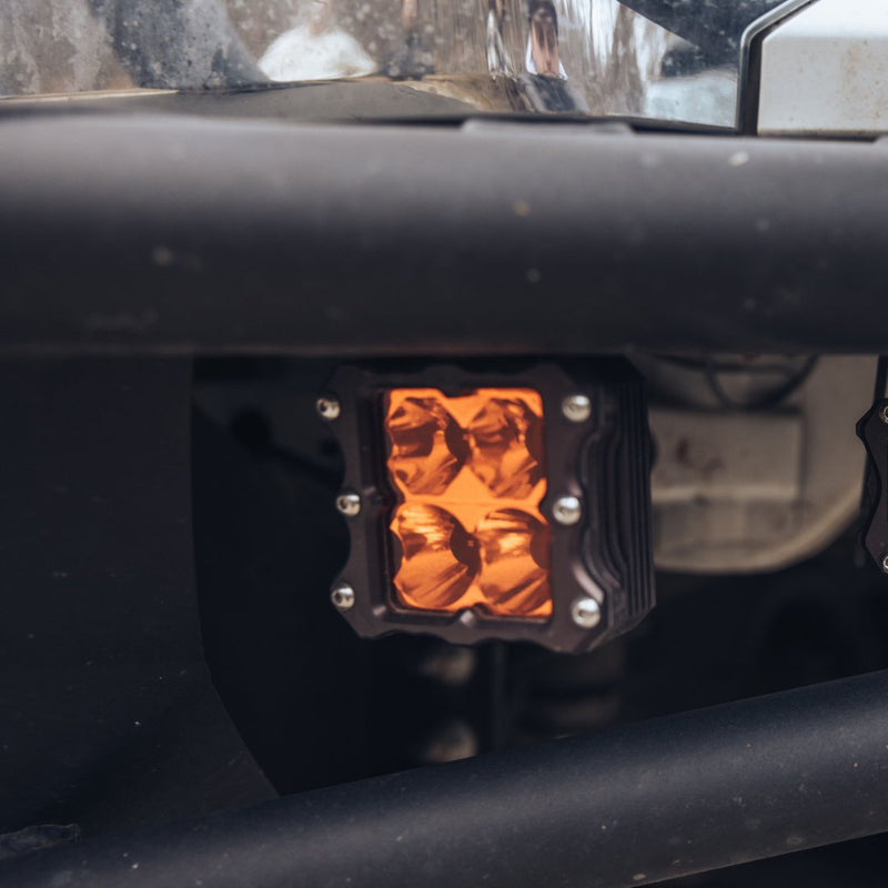 Heretic Quattro Amber LED Pod Light - Aspire Auto Accessories