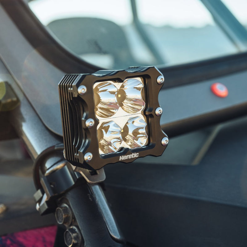 Heretic Quattro LED Pod Light - Aspire Auto Accessories