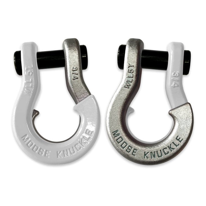 Jowl Recovery Split Shackle 3/4 - Pure White - Moose Knuckle - Aspire Auto Accessories