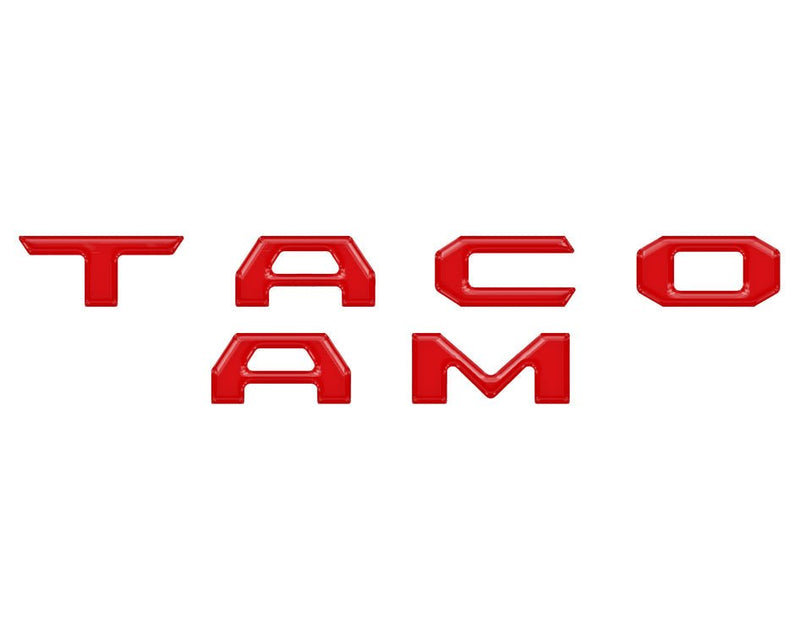 "TACOMA" Glove Box Letter Inserts Fits 2016-2023 Toyota Tacoma - Aspire Auto Accessories