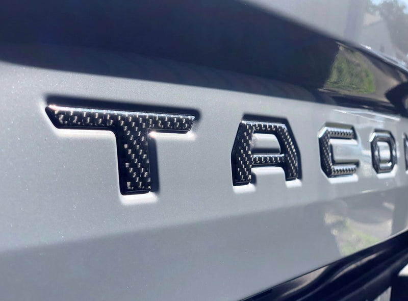 "TACOMA" Tailgate Letter Inserts Fits 2016-2023 Toyota Tacoma - Aspire Auto Accessories