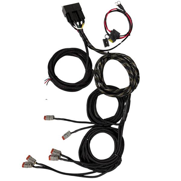 Cali Raised LED Premium Roof Rack 360 Lighting Wiring Harness for Tacoma and Tundra