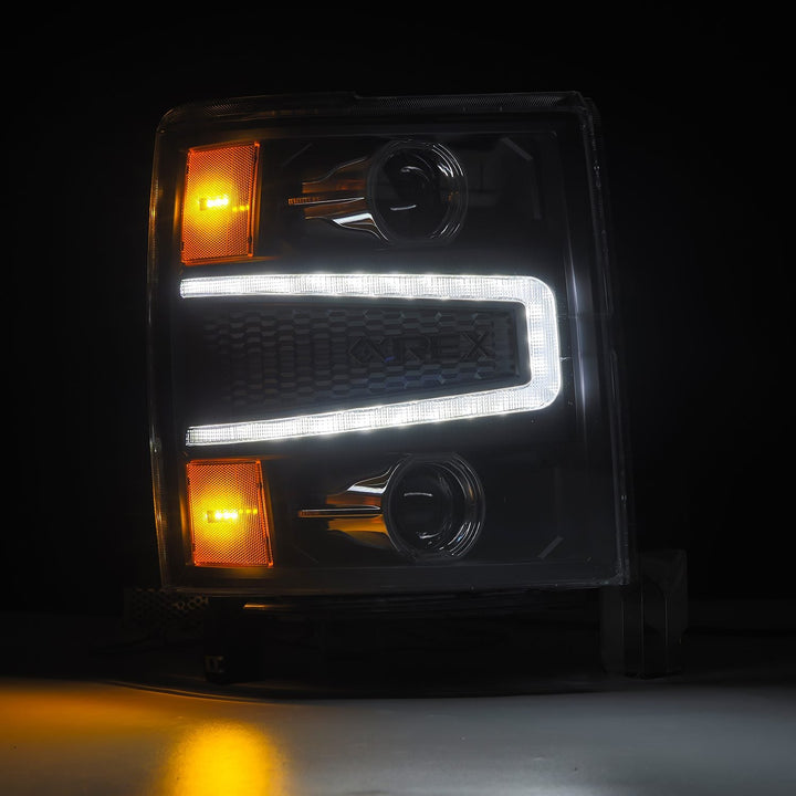 Alpharex PRO-Series Halogen Projector Black Headlights for Chevrolet S