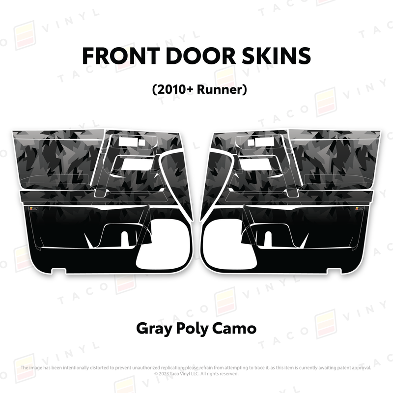 Taco Vinyl Door Skins for 4Runner (2010-2024)
