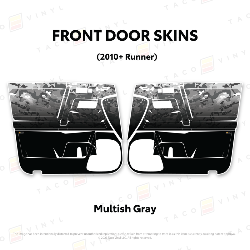 Taco Vinyl Door Skins for 4Runner (2010-2024)