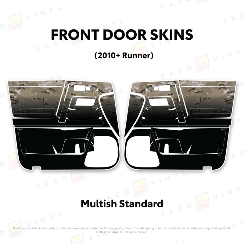 Taco Vinyl Door Skins for 4Runner (2010-2024)