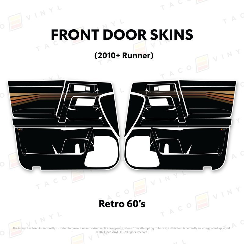 Taco Vinyl Door Skins for 4Runner (2010-2024)