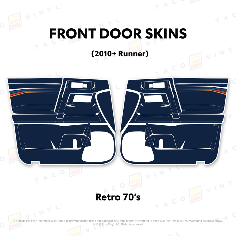 Taco Vinyl Door Skins for 4Runner (2010-2024)