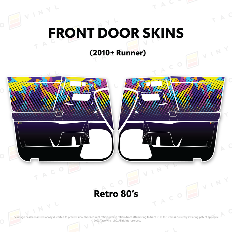 Taco Vinyl Door Skins for 4Runner (2010-2024)