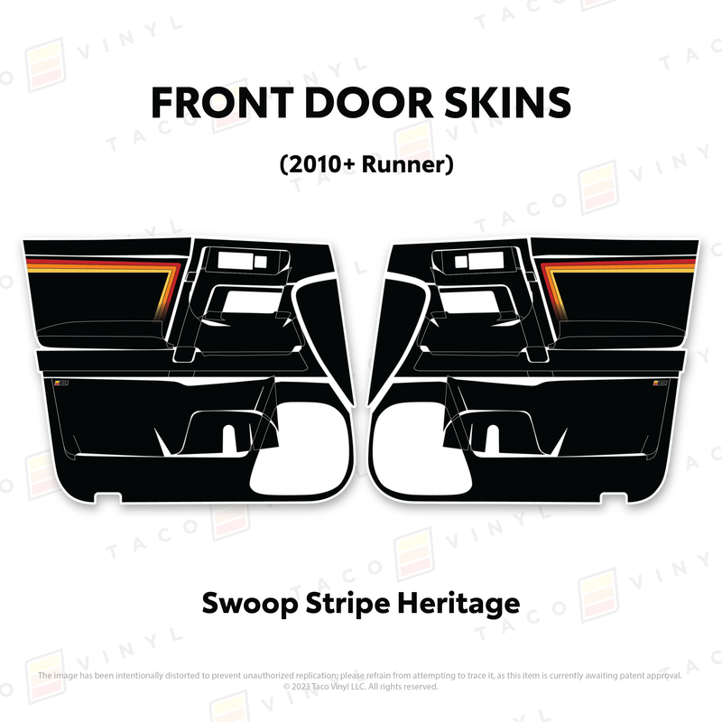 Taco Vinyl Door Skins for 4Runner (2010-2024)
