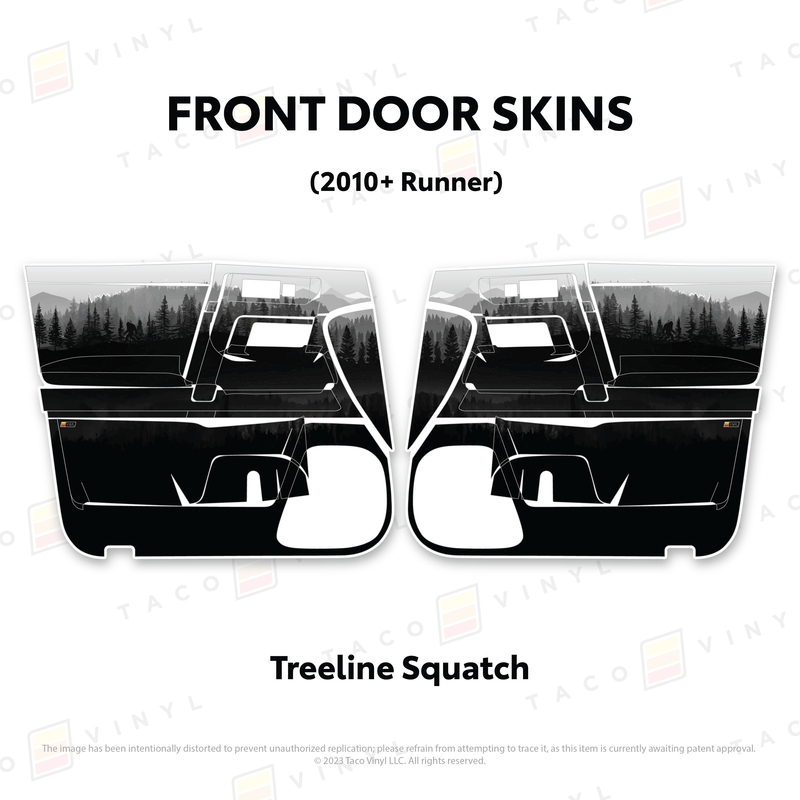 Taco Vinyl Door Skins for 4Runner (2010-2024)