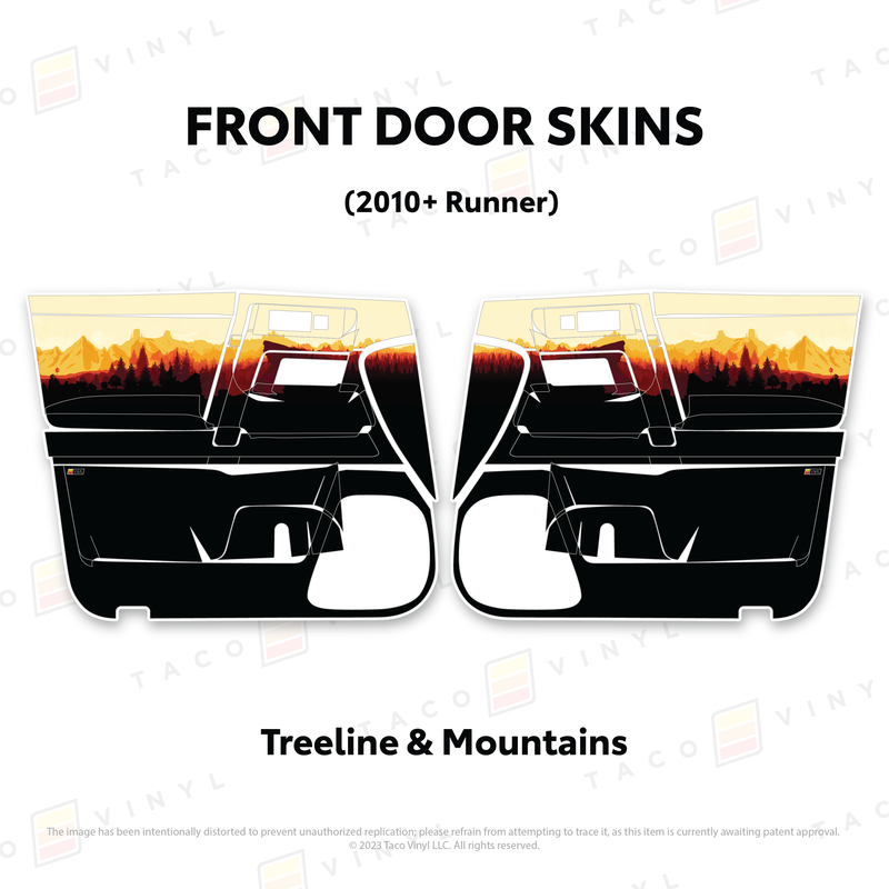 Taco Vinyl Door Skins for 4Runner (2010-2024)