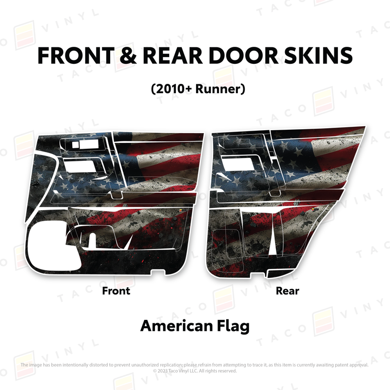 Taco Vinyl Door Skins for 4Runner (2010-2024)