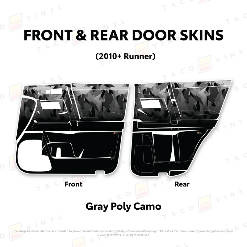 Taco Vinyl Door Skins for 4Runner (2010-2024)