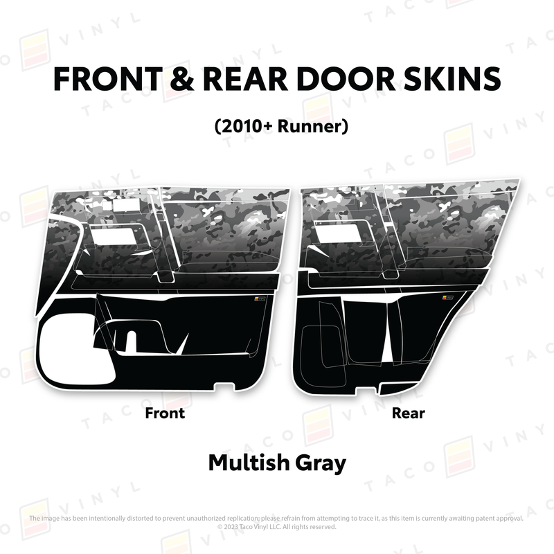 Taco Vinyl Door Skins for 4Runner (2010-2024)