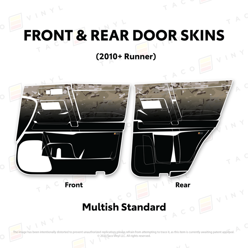 Taco Vinyl Door Skins for 4Runner (2010-2024)