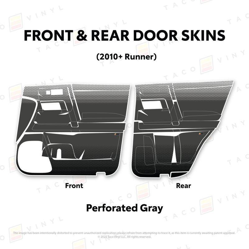 Taco Vinyl Door Skins for 4Runner (2010-2024)