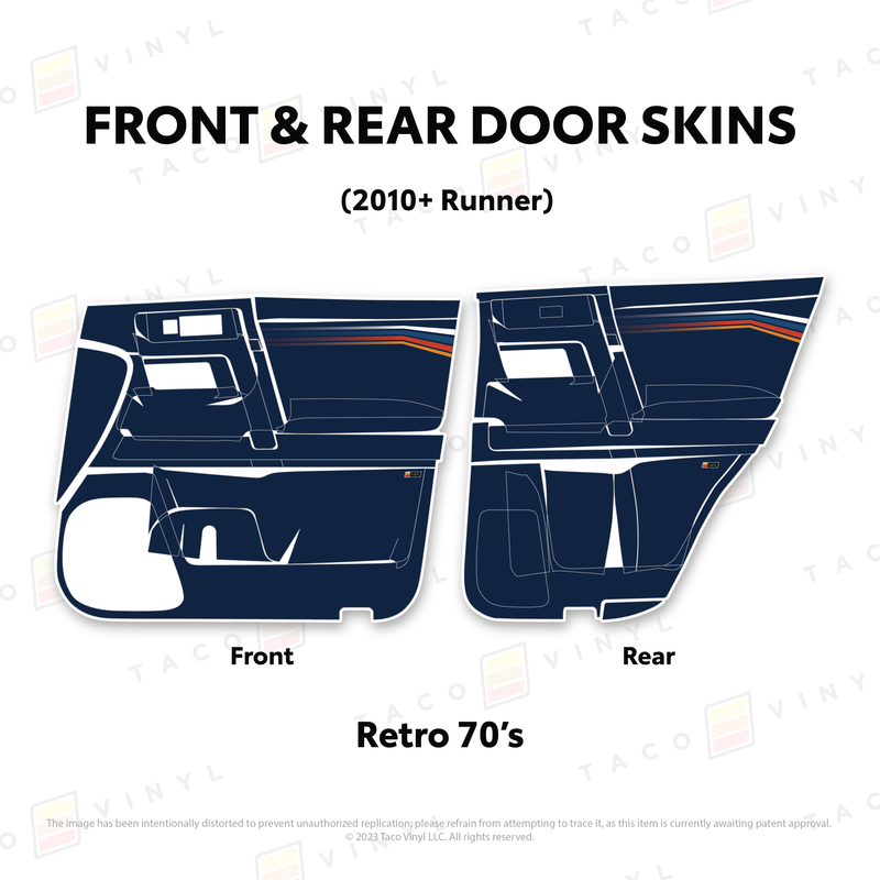 Taco Vinyl Door Skins for 4Runner (2010-2024)