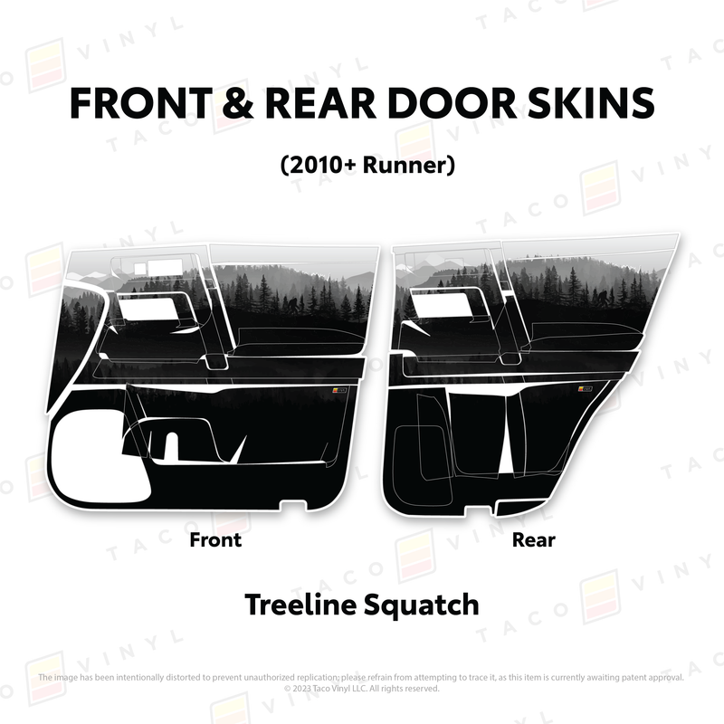 Taco Vinyl Door Skins for 4Runner (2010-2024)
