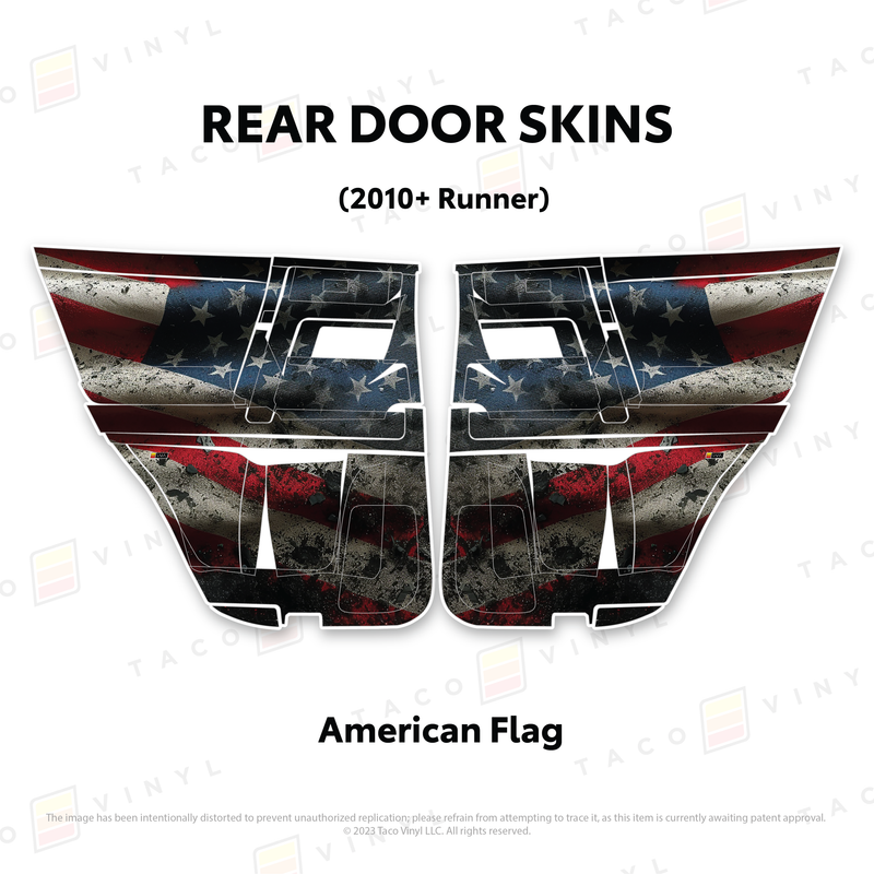 Taco Vinyl Door Skins for 4Runner (2010-2024)