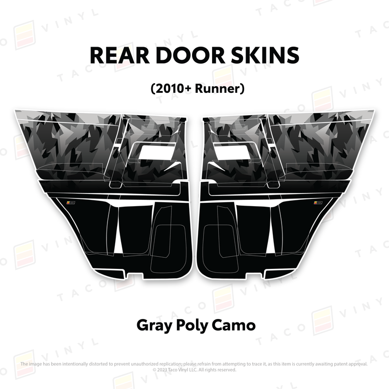Taco Vinyl Door Skins for 4Runner (2010-2024)