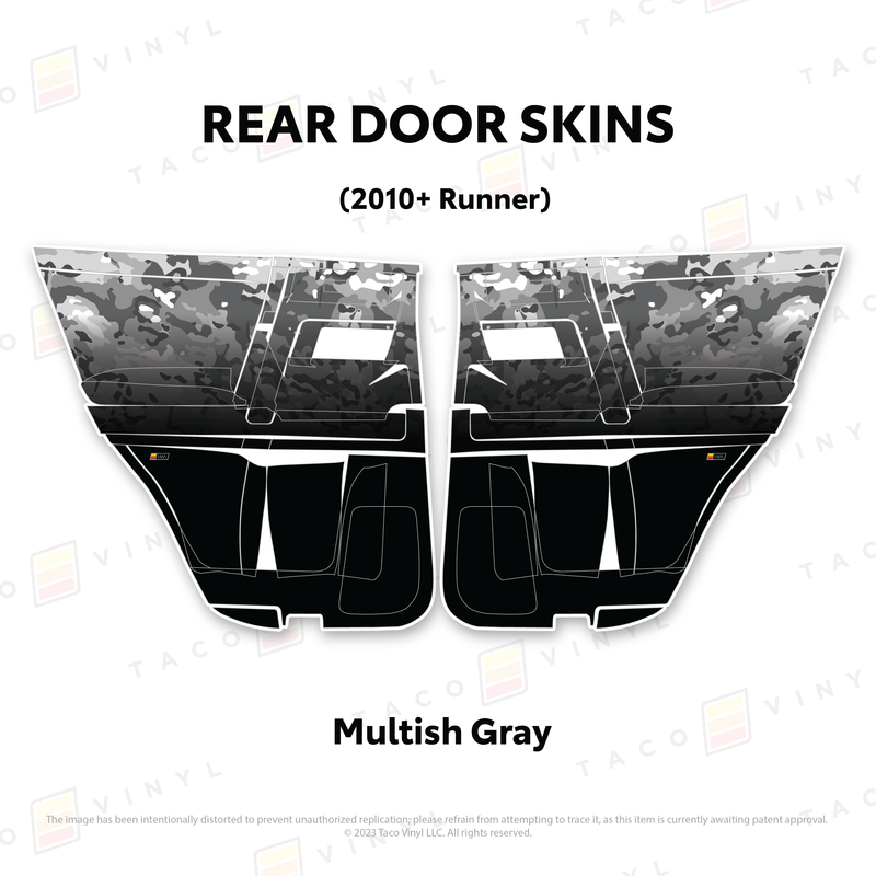 Taco Vinyl Door Skins for 4Runner (2010-2024)