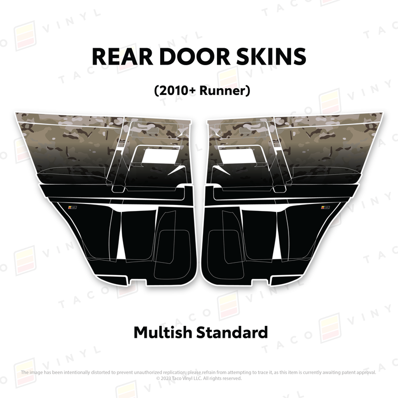 Taco Vinyl Door Skins for 4Runner (2010-2024)