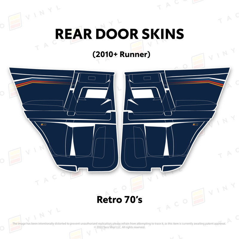 Taco Vinyl Door Skins for 4Runner (2010-2024)