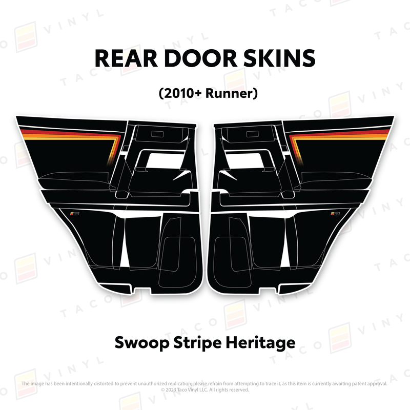 Taco Vinyl Door Skins for 4Runner (2010-2024)