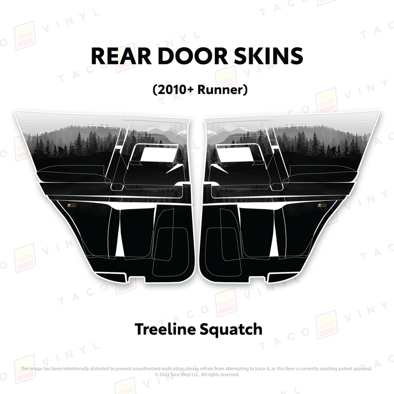 Taco Vinyl Door Skins for 4Runner (2010-2024)