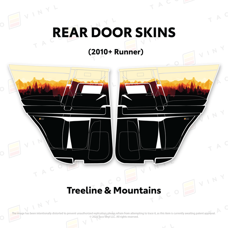 Taco Vinyl Door Skins for 4Runner (2010-2024)