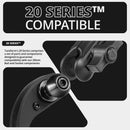 LINK™ Vent Mount Bracket With Midland MXT275 and MXT575 Magnetic CB Radio Mic Holder | 2016-2023 Toyota Tacoma and 2014-2021 Toyota Tundra | Choose Your Arm Length - Aspire Auto Accessories