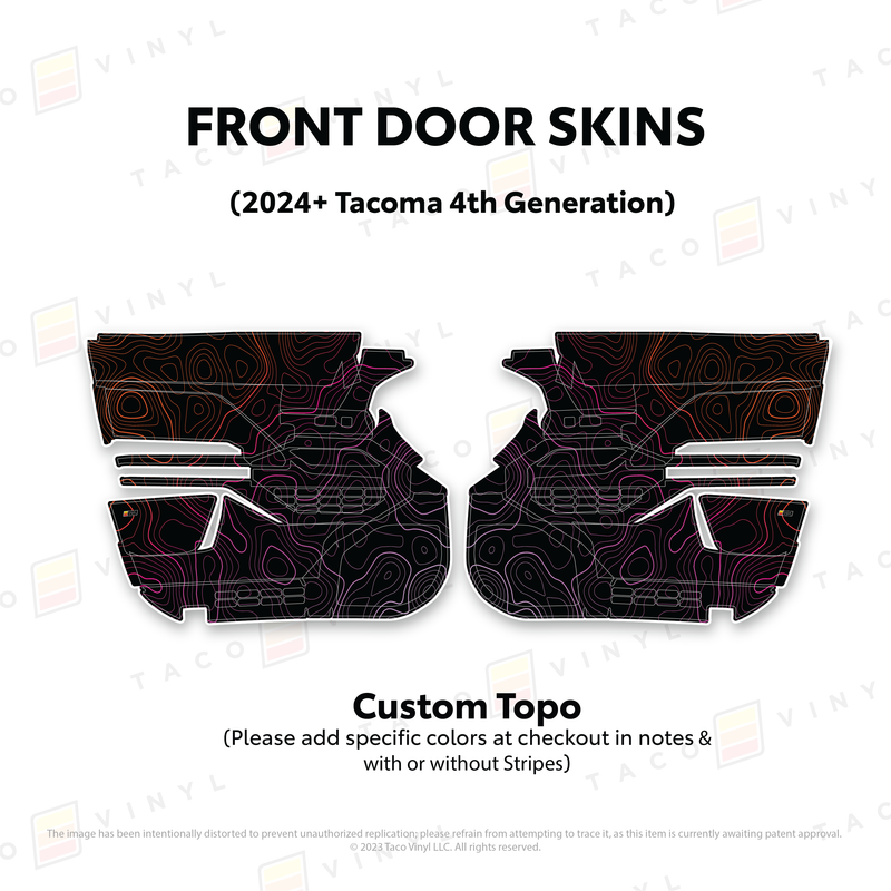 Taco Vinyl Door Skins for Tacoma (2024-2026)