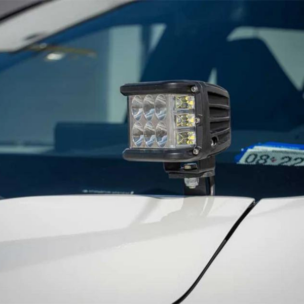 Cali Raised Low Profile LED Ditch Light Brackets Kit for RAV4 (2019-2024)