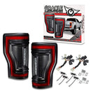 2017-2022 Ford F-250/350 Super Duty Flush Mount LED Tail Lights - Animated Turn Signals - Aspire Auto Accessories