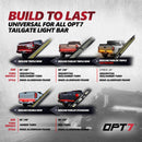 OPT7 Redline Dual 7-Pin Splitter w/Reverse Wire to 43 Inches 4-Pin Extension Adapter Harness - Aspire Auto Accessories