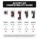 LINK™ Vent Mount Bracket With CB Mic Holder | 2016-2023 Toyota Tacoma and 2014-2021 Toyota Tundra | Choose Your Arm Length - Aspire Auto Accessories