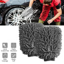 WASH&WHIPS Microfiber Chenille Car Cleaning Mitt - 2pk - Aspire Auto Accessories