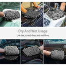 WASH&WHIPS Microfiber Chenille Car Cleaning Mitt - 2pk - Aspire Auto Accessories