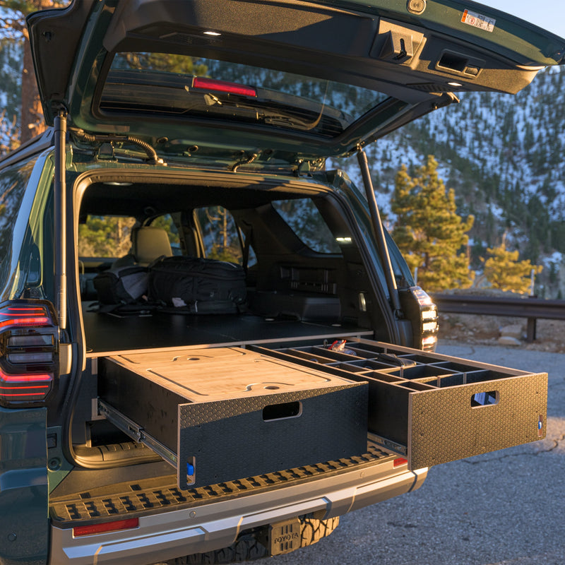 Solid Wood Worx Dual Drawer Storage System PreCut Kit for Toyota 4Runn
