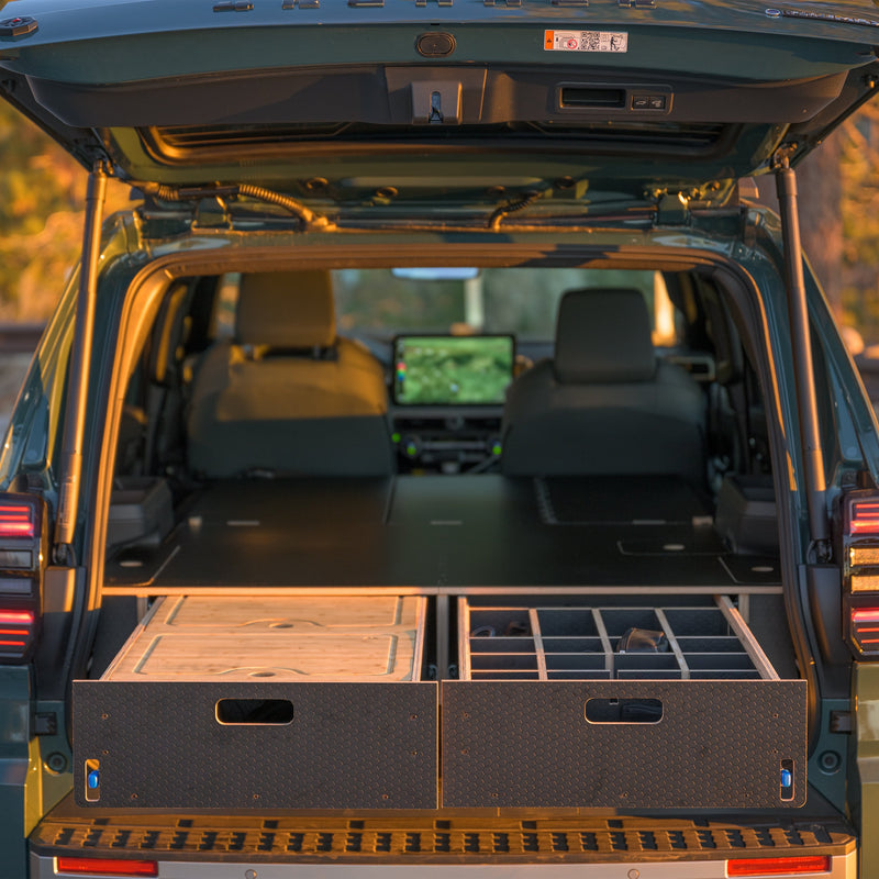 Solid Wood Worx Dual Drawer Storage System PreCut Kit for Toyota