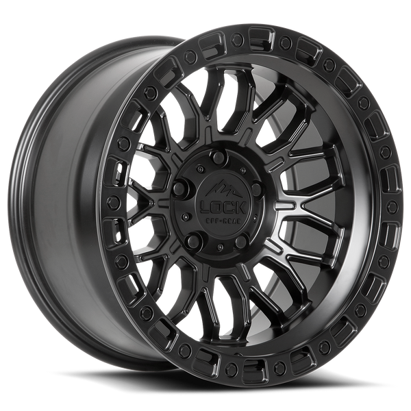 Lock Off-Road Combat Wheels (Matte Black)
