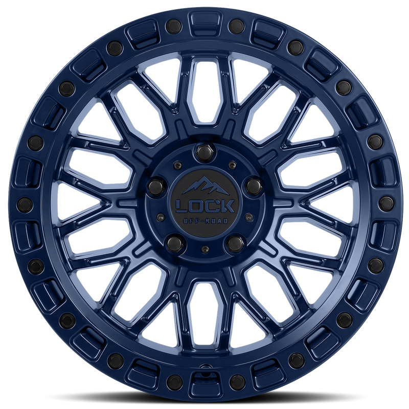 Lock Off-Road Combat Wheel (Matte Blue)