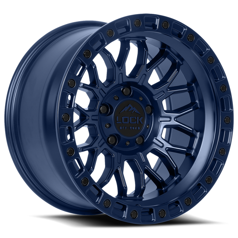 Lock Off-Road Combat Wheel (Matte Blue)